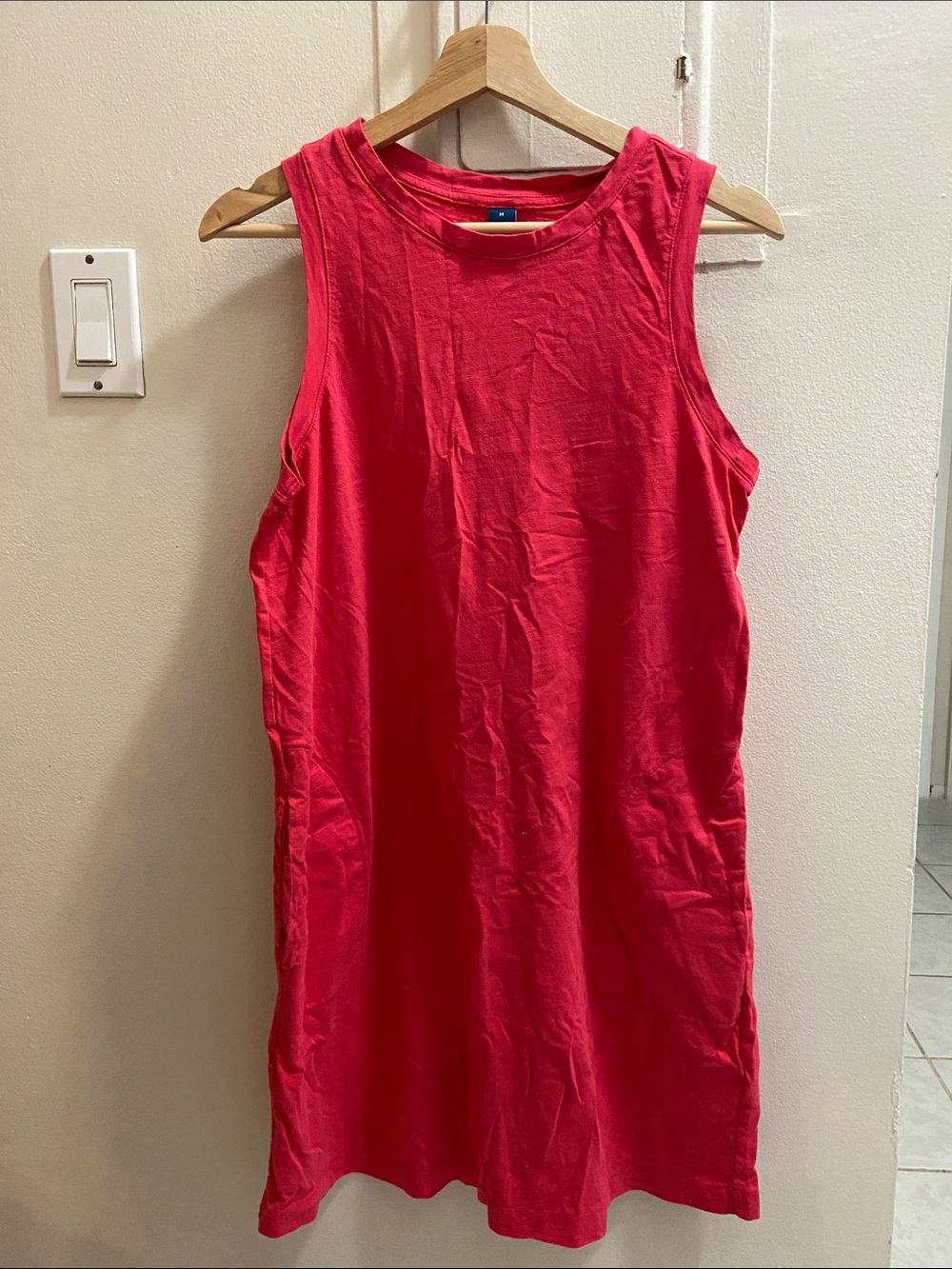 Old Navy Bright Red Sleeveless Tank Dress